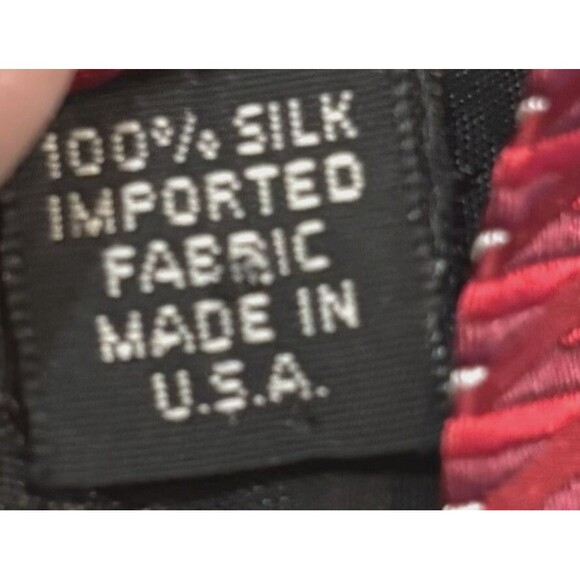 Murano 100% Silk Red Necktie Men’s Tie 61” x 4” Classic Business Formal USA Made - Picture 5 of 5